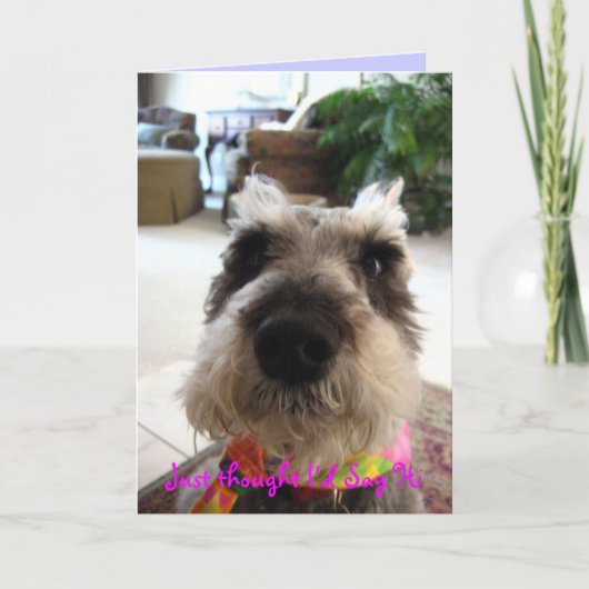 任意こんにちはの挨拶状 カード (正面)