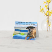 任意のおもしろい大事な行事退職パーティーお祝い カード (黄色い花)