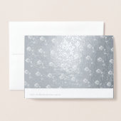 任意のアニバーサリーシルバーバラフォトフレーム空白の 箔カード (裏面封筒付き)