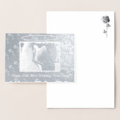 任意のアニバーサリーシルバーバラフォトフレーム空白の 箔カード (ディスプレー)