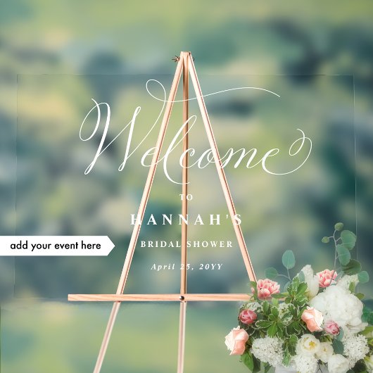 任意のイベントを追加エレガント、ようこそアクリル記号 アクリルサイン