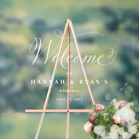 任意のイベントを追加エレガント、ようこそアクリル記号 アクリルサイン