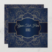 任意のイベントエレガント金ゴールド曼荼羅 シーズンカード (正面/裏面)