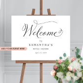 任意のイベントエレガント、書道の歓迎サイン ポスター