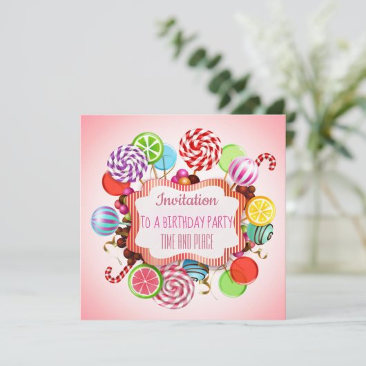 任意のイベントキャンディ招待状 セーブザデート (スタンド正面)