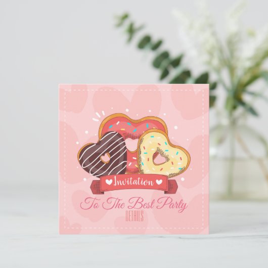 任意のイベントスイーツ招待状 セーブザデート (スタンド正面)