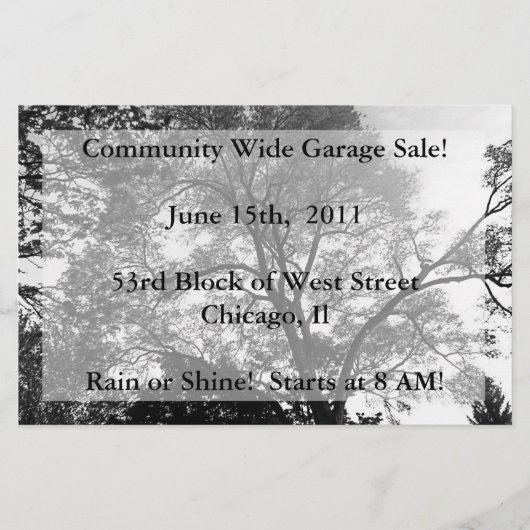 任意のイベント風光明媚なチラシ チラシ (正面)