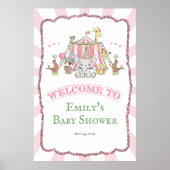 任意のイベント – かわいいサーカス歓迎の看板ポスター ポスター (正面)