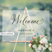 任意のイベント、シックな歓迎フロステッドのアクリルサインを追加 アクリルサイン