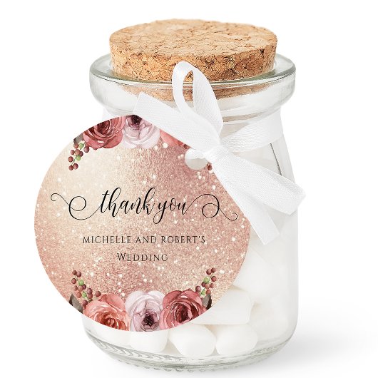 任意のイベント、バラ金ゴールド赤面フローラありがとう フェイバータグ