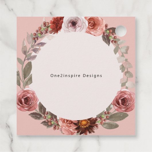 任意のイベント、天国のバラフローラ、ありがとう フェイバータグ (裏面)