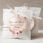 任意のイベント、愛と、感謝していバラ金ゴールド赤面フローラ スクエアシール