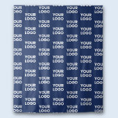 任意のイメージまたはビジネスロゴ編集可能ダークネイビーブルー タペストリー