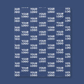 任意のイメージまたはビジネスロゴ編集可能ダークネイビーブルー フリースブランケット