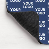 任意のイメージまたはビジネスロゴ編集可能ダークネイビーブルー マウスパッド (コーナー)