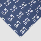 任意のイメージまたはビジネスロゴ編集可能ダークネイビーブルー 薄葉紙 (詳細)