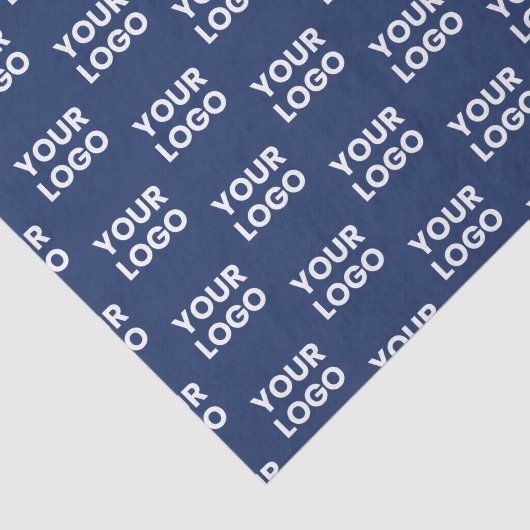 任意のイメージまたはビジネスロゴ編集可能ダークネイビーブルー 薄葉紙 (詳細)
