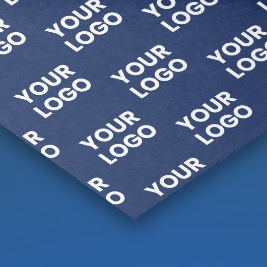 任意のイメージまたはビジネスロゴ編集可能ダークネイビーブルー 薄葉紙