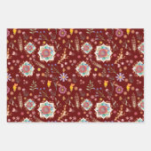 任意のエレガント大事な行事ギフト ラッピングペーパーシート (正面3)