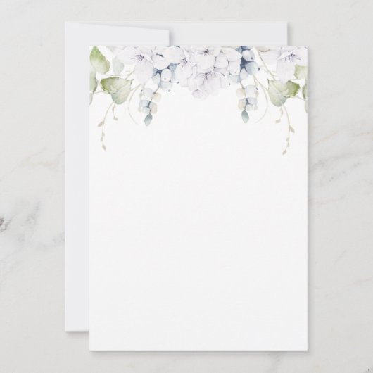 任意のエレガント番号誕生日招待状 招待状 (裏面)