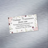 任意のカスタムの花柄 マグネット名刺 (インサイチュ)