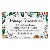 任意のカスタムの花柄 マグネット名刺 (正面)