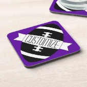 任意のカスタムカラーサッカーチーム名/文字スポーツ コースター (左側)