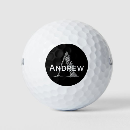 任意のカスタムカラーモノグラムパーソナライズされたゴルフボール ゴルフボール (正面)