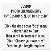 任意のカスタムサイズ写真プリントの拡大 フォトプリント            (正面)