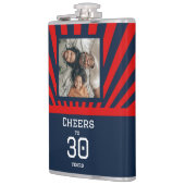 任意のカスタム年齢への写真応援 – 誕生日 フラスク (左)