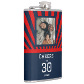 任意のカスタム年齢への写真応援 – 誕生日 フラスク (右)