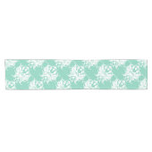 任意のカスタム色のダマスクパターン ショートテーブルランナー (横)