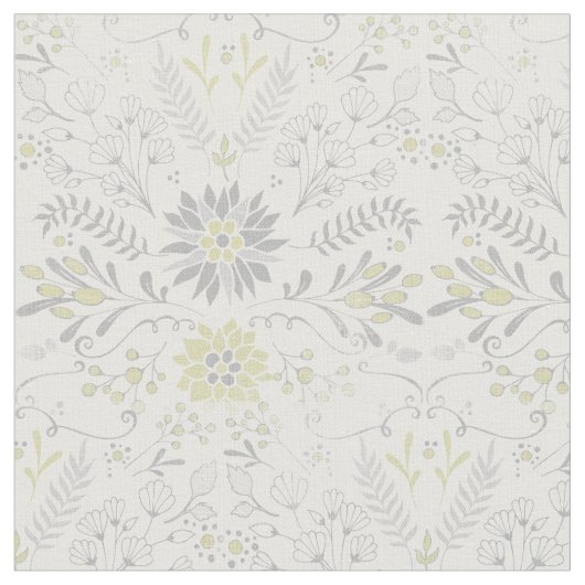 任意のカスタム色の素朴花のパターン ファブリック (クローズアップ)