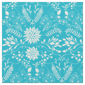 任意のカスタム色の素朴花のパターン ファブリック (クローズアップ)