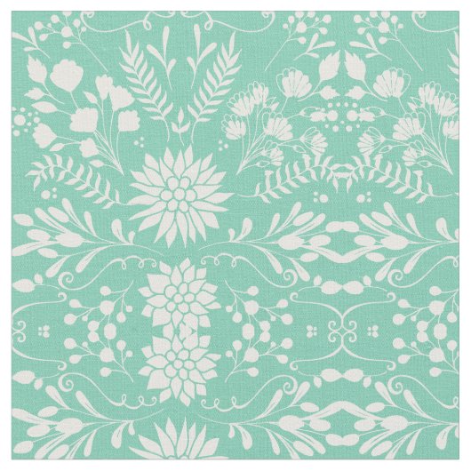 任意のカスタム色の素朴花のパターン ファブリック (クローズアップ)