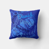 任意のカッコいい名前のコラージュ クッション (裏面)