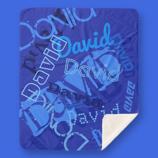 任意のカッコいい名前のコラージュ シェルパブランケット