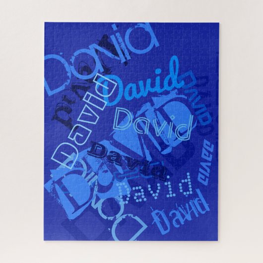 任意のカッコいい名前のコラージュ ジグソーパズル (縦)