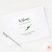 任意のカラーアンギラ結婚のウェルカムバッグまたはボックス スクエアシール (封筒)