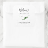 任意のカラーアンギラ結婚のウェルカムバッグまたはボックス スクエアシール (バッグ)