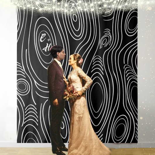 任意のカラーウッドグレイン素朴抽象芸術アート タペストリー