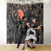 任意のカラーウッドグレイン素朴抽象芸術アート タペストリー