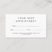 任意のカラーカスタムロゴアポイントメントカード 予約カード (正面)