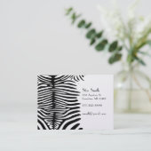 任意のカラーカードの上品なゼブラスキンハニーサックル 名刺 (スタンド正面)