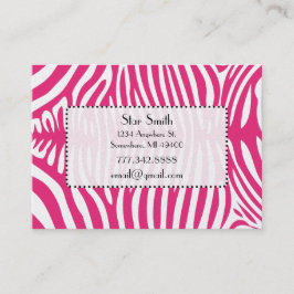 任意のカラーカードの上品なゼブラスキンハニーサックル 名刺