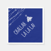 任意のカラークリスムカツリーキュートチャラララ スタンダードカクテルナプキン (正面)