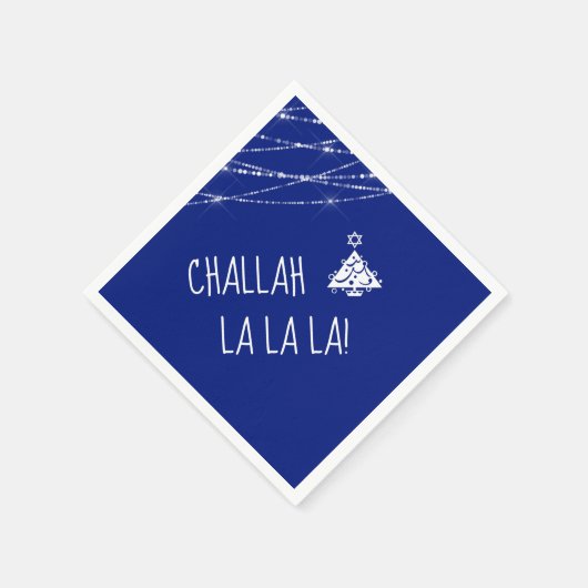 任意のカラークリスムカツリーキュートチャラララ スタンダードカクテルナプキン (角)