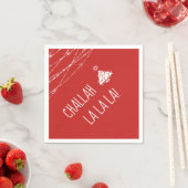 任意のカラークリスムカツリーキュートチャラララ スタンダードカクテルナプキン (インサイチュ)