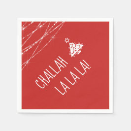 任意のカラークリスムカツリーキュートチャラララ スタンダードカクテルナプキン