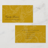 任意のカラーグランジつる植物名刺 名刺 (正面/裏面)